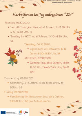 Herbstferien Im Jugendzentrum 224